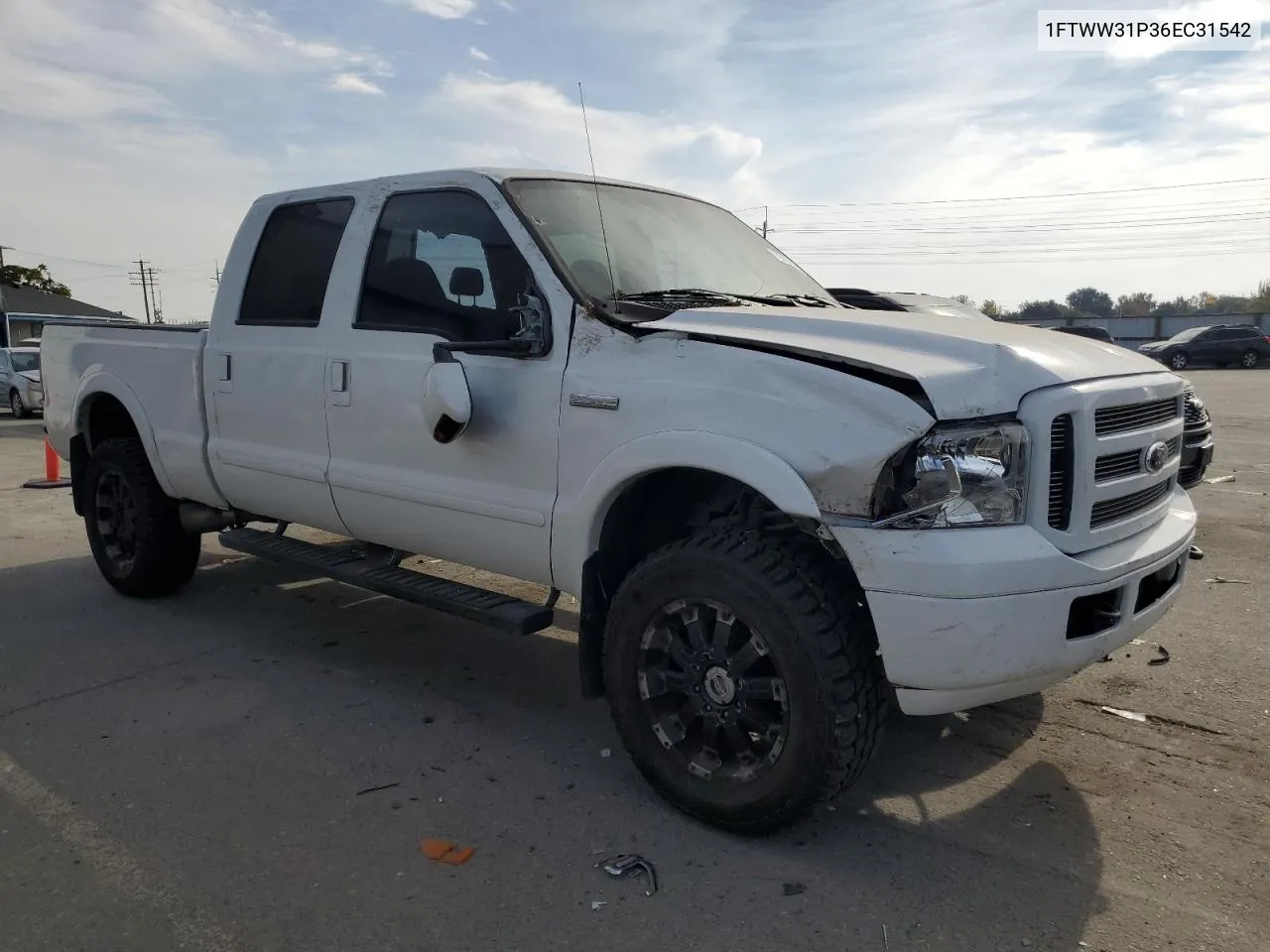 2006 Ford F350 Srw Super Duty VIN: 1FTWW31P36EC31542 Lot: 75311394