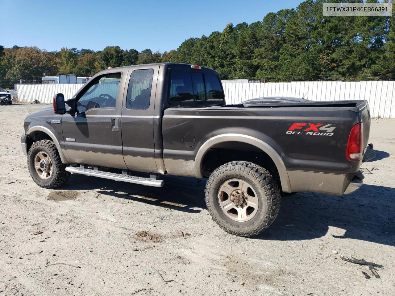 2006 Ford F350 Srw Super Duty VIN: 1FTWX31P46EB66391 Lot: 75463014