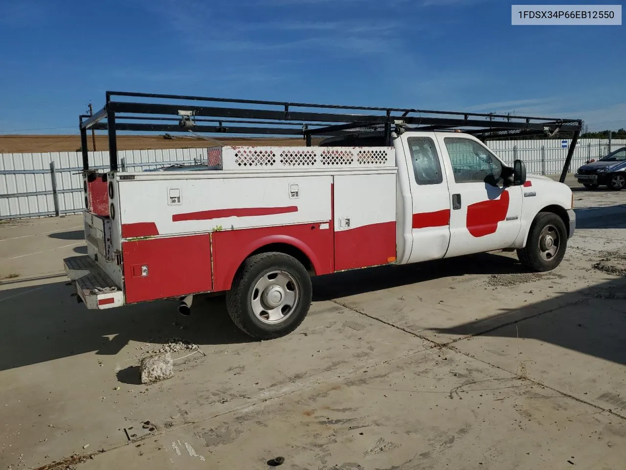 2006 Ford F350 Srw Super Duty VIN: 1FDSX34P66EB12550 Lot: 75647154