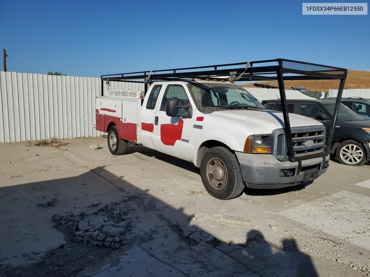 2006 Ford F350 Srw Super Duty VIN: 1FDSX34P66EB12550 Lot: 75647154