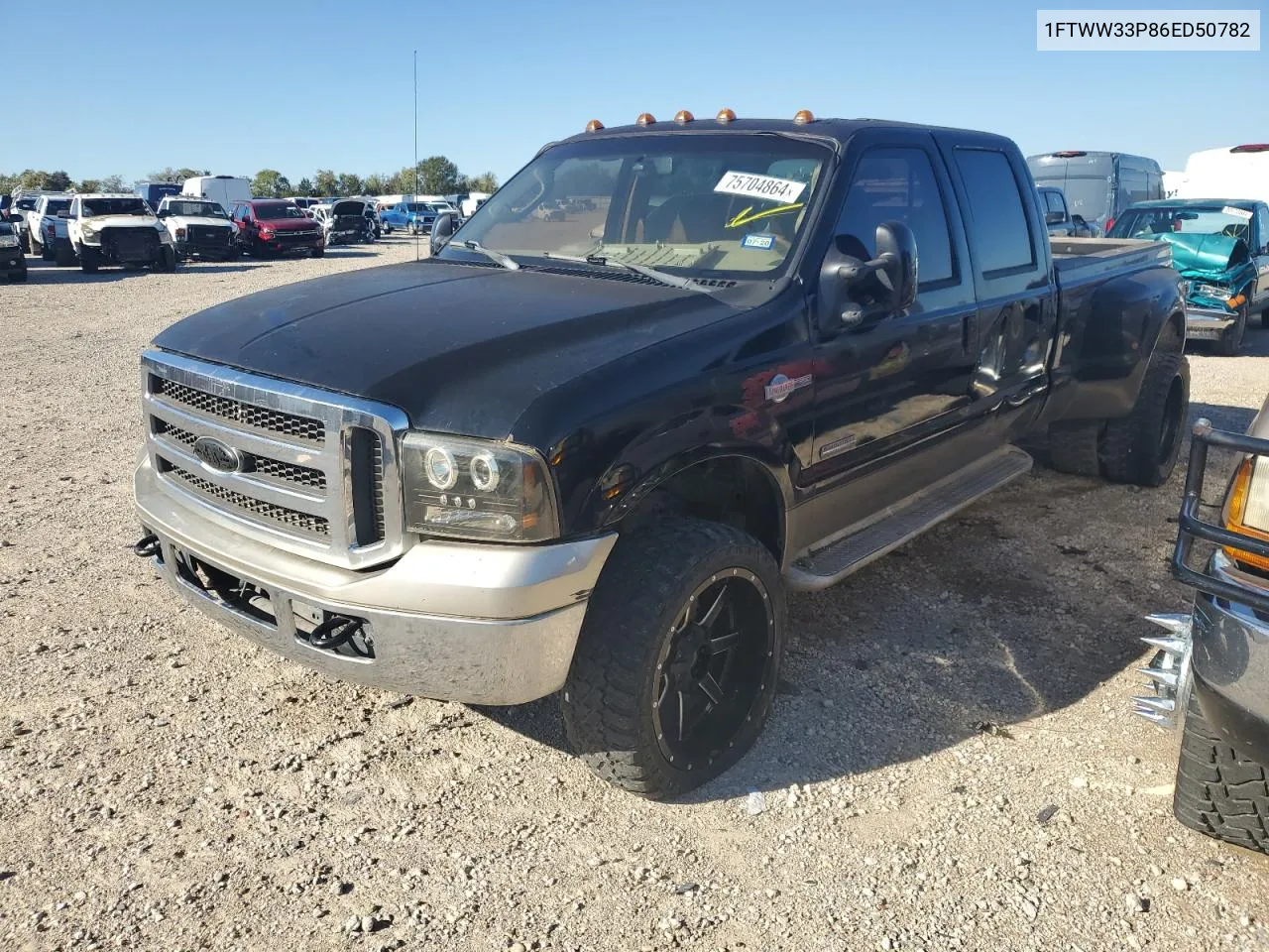 2006 Ford F350 Super Duty VIN: 1FTWW33P86ED50782 Lot: 75704864