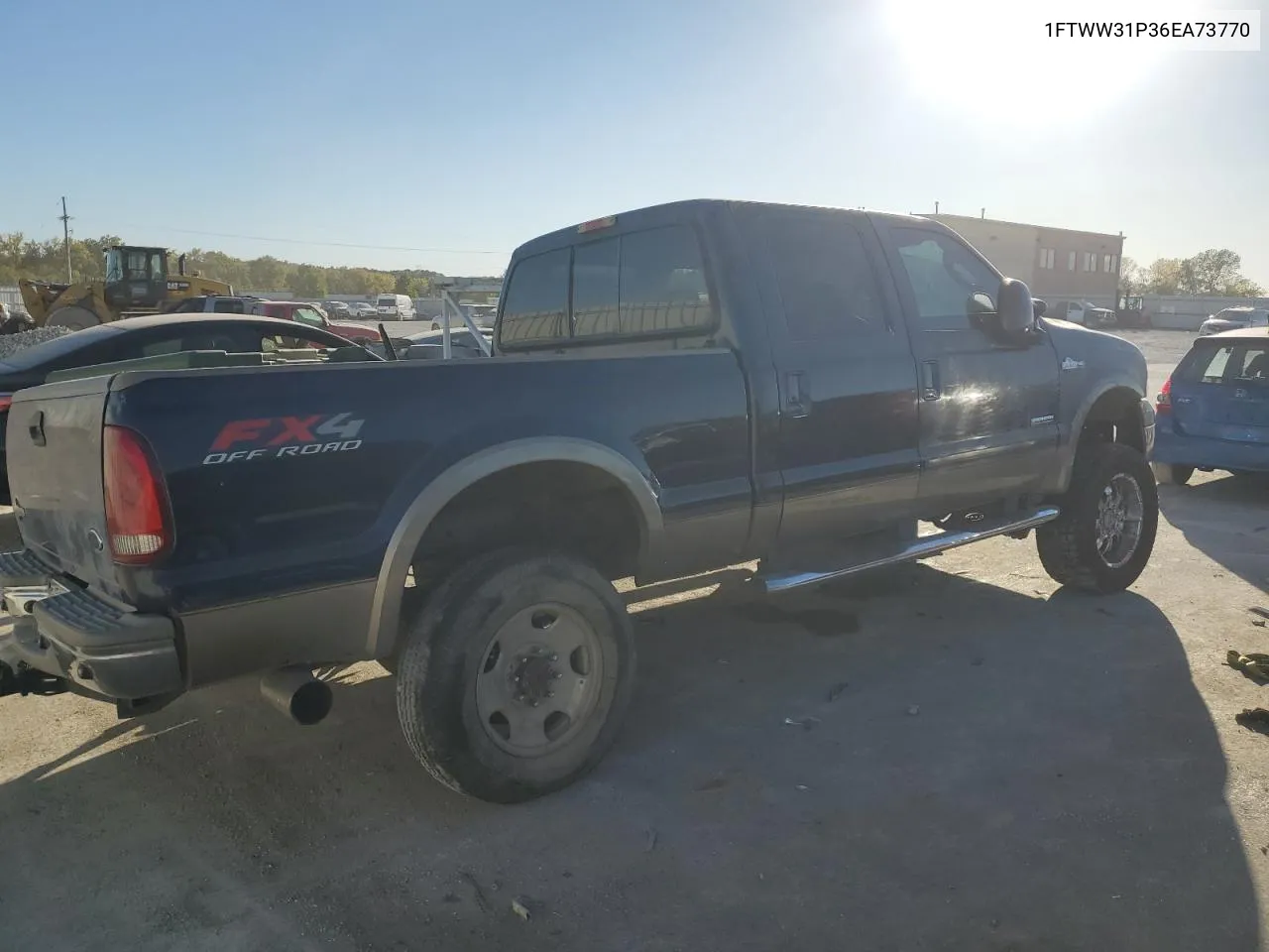 2006 Ford F350 Srw Super Duty VIN: 1FTWW31P36EA73770 Lot: 76103264