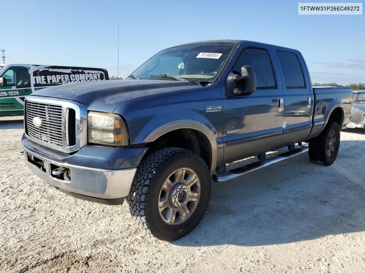 2006 Ford F350 Srw Super Duty VIN: 1FTWW31P26EC49272 Lot: 76196054