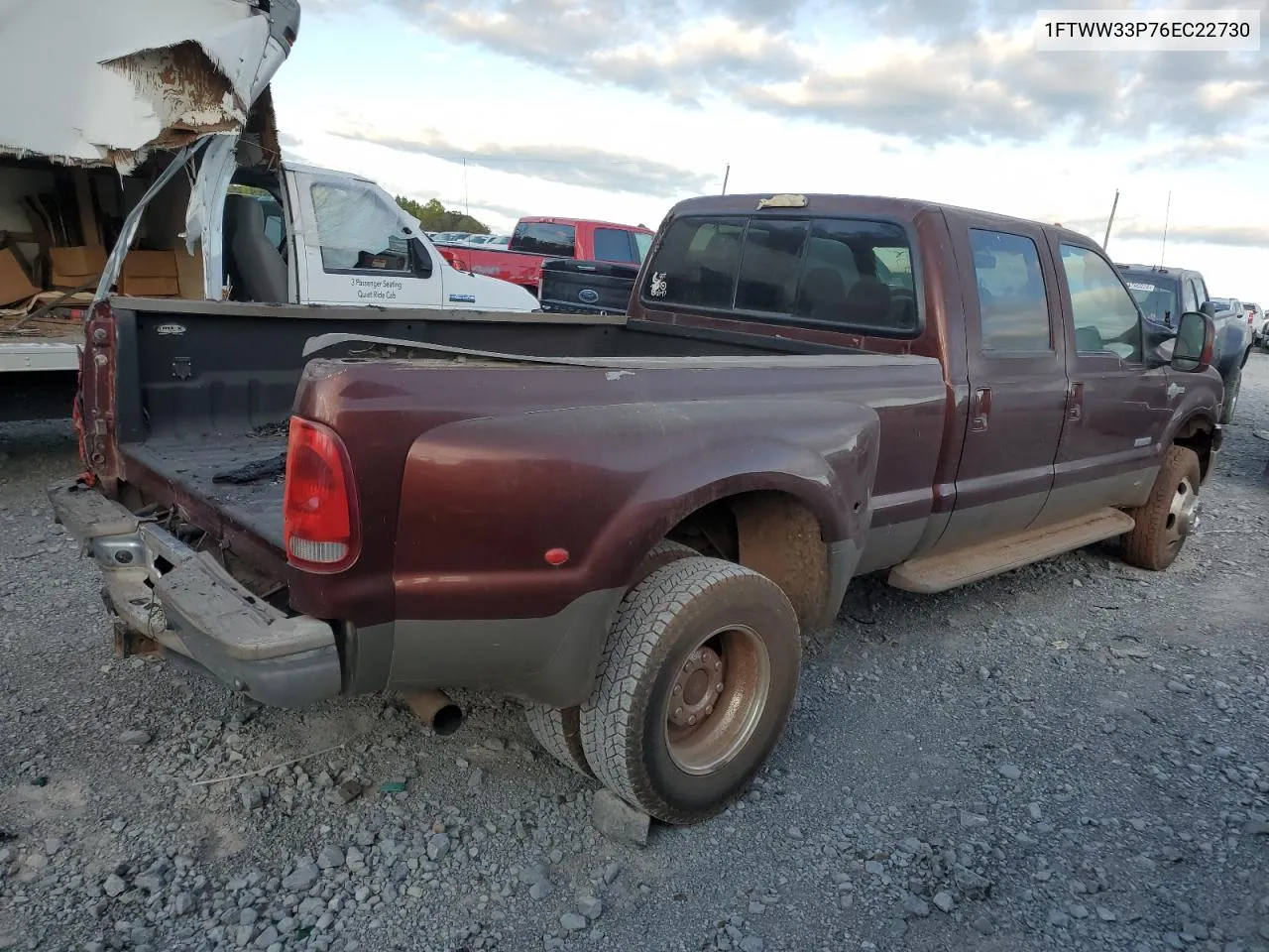 2006 Ford F350 Super Duty VIN: 1FTWW33P76EC22730 Lot: 76344324