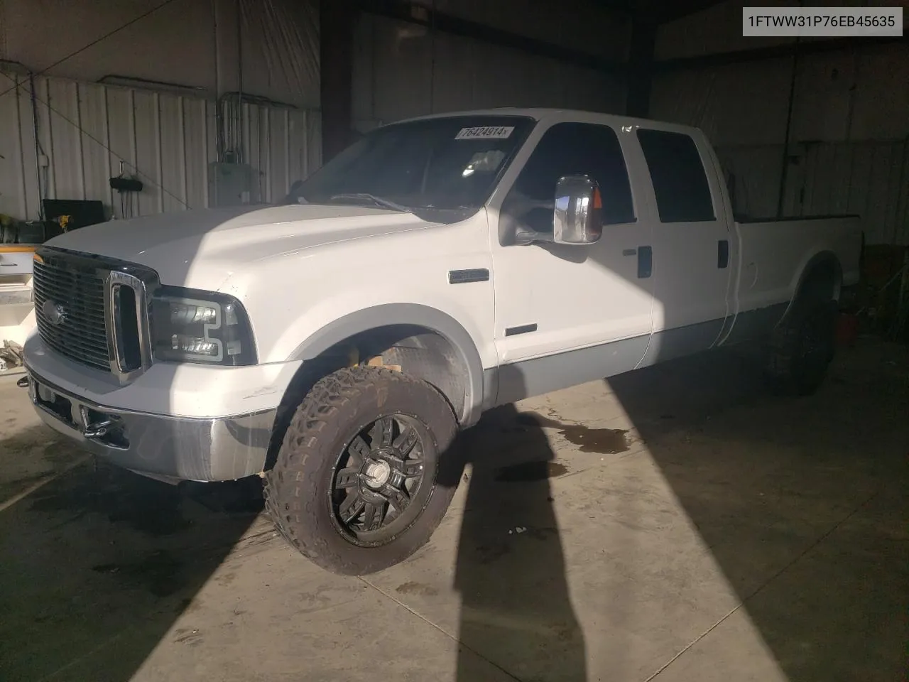 2006 Ford F350 Srw Super Duty VIN: 1FTWW31P76EB45635 Lot: 76424914