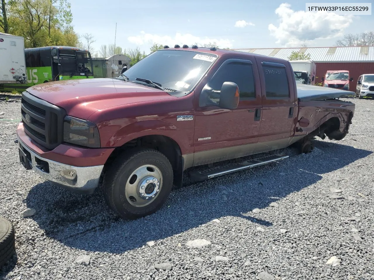 2006 Ford F350 Super Duty VIN: 1FTWW33P16EC55299 Lot: 76589754