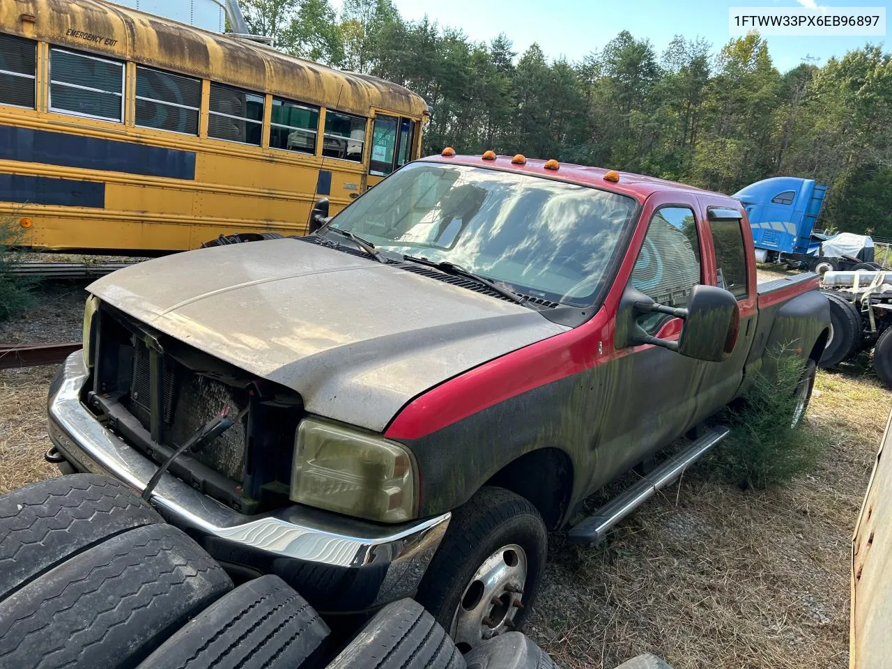 2006 Ford F350 Super Duty VIN: 1FTWW33PX6EB96897 Lot: 76657034