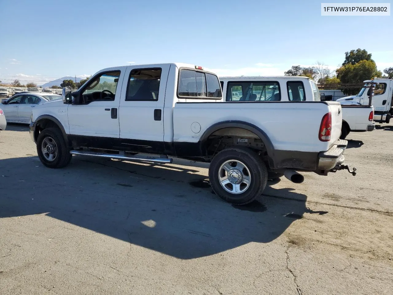 2006 Ford F350 Srw Super Duty VIN: 1FTWW31P76EA28802 Lot: 76712654