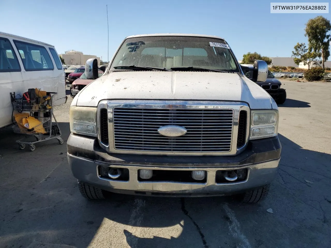 2006 Ford F350 Srw Super Duty VIN: 1FTWW31P76EA28802 Lot: 76712654