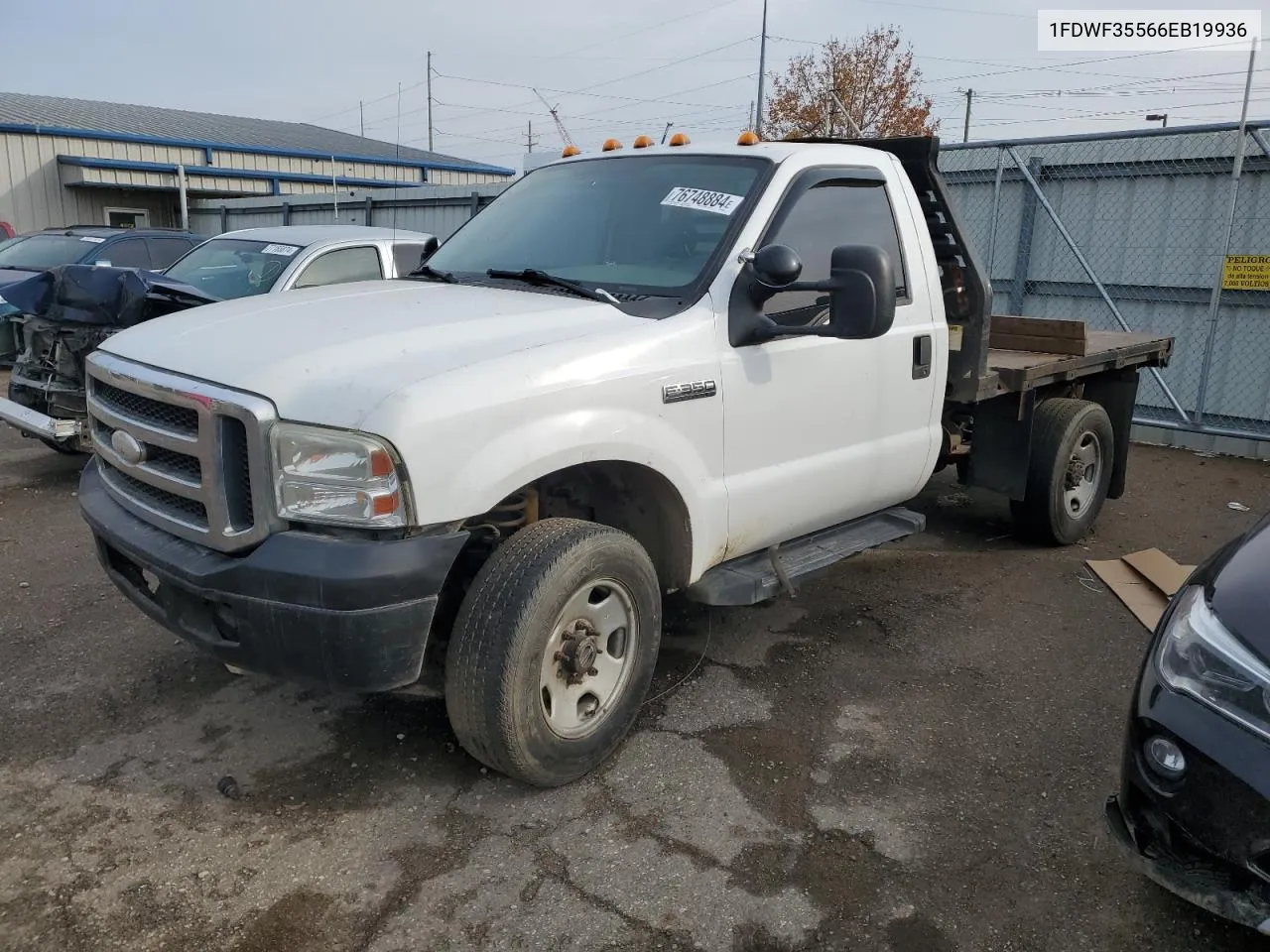 2006 Ford F350 Srw Super Duty VIN: 1FDWF35566EB19936 Lot: 76748884