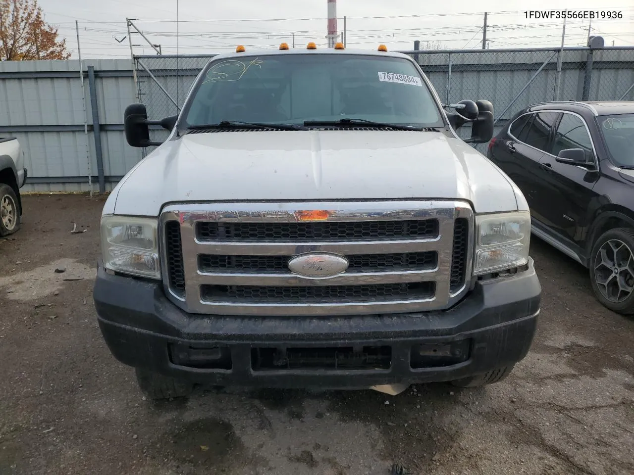 2006 Ford F350 Srw Super Duty VIN: 1FDWF35566EB19936 Lot: 76748884