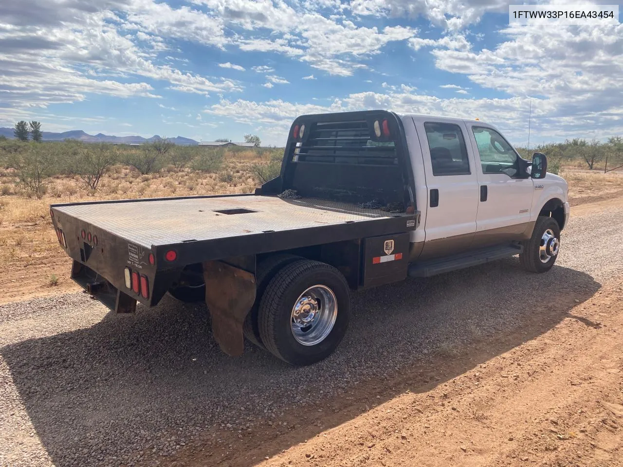 2006 Ford F350 Super Duty VIN: 1FTWW33P16EA43454 Lot: 76930824