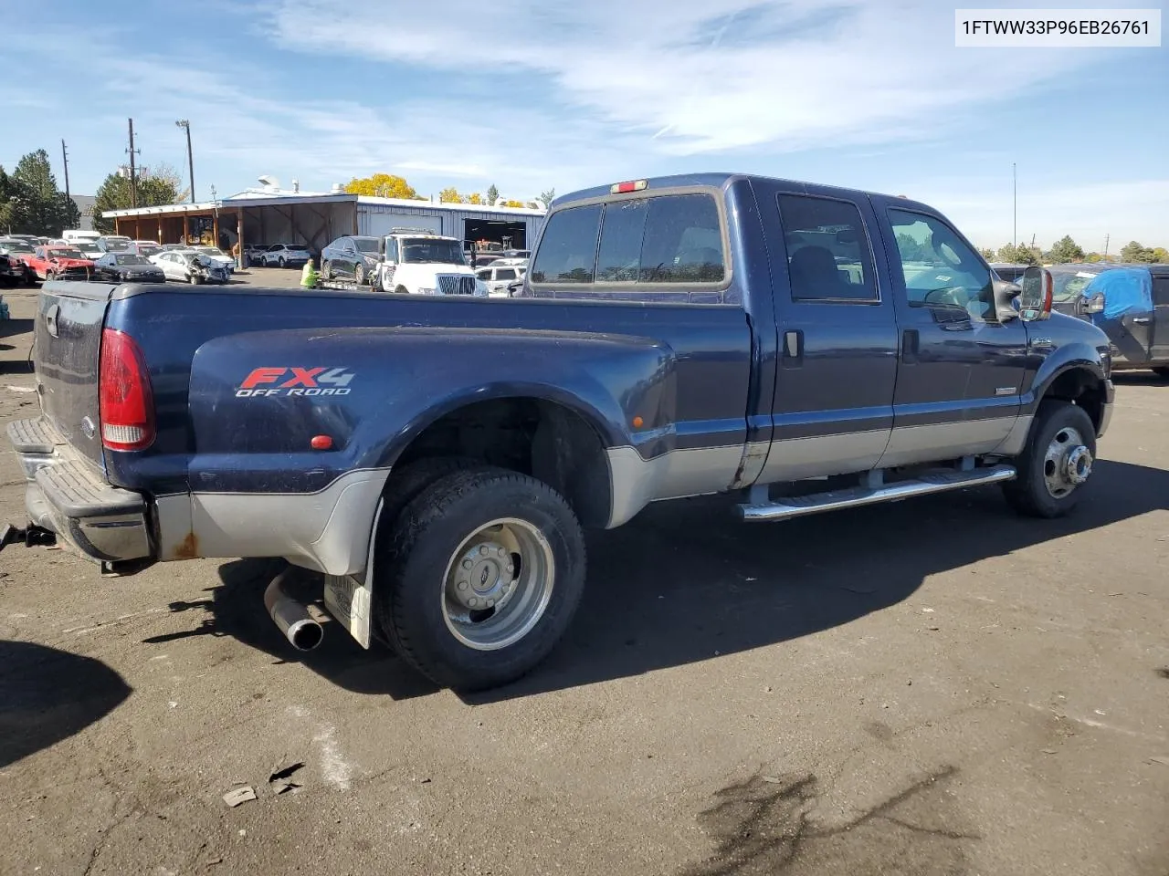 2006 Ford F350 Super Duty VIN: 1FTWW33P96EB26761 Lot: 77820104