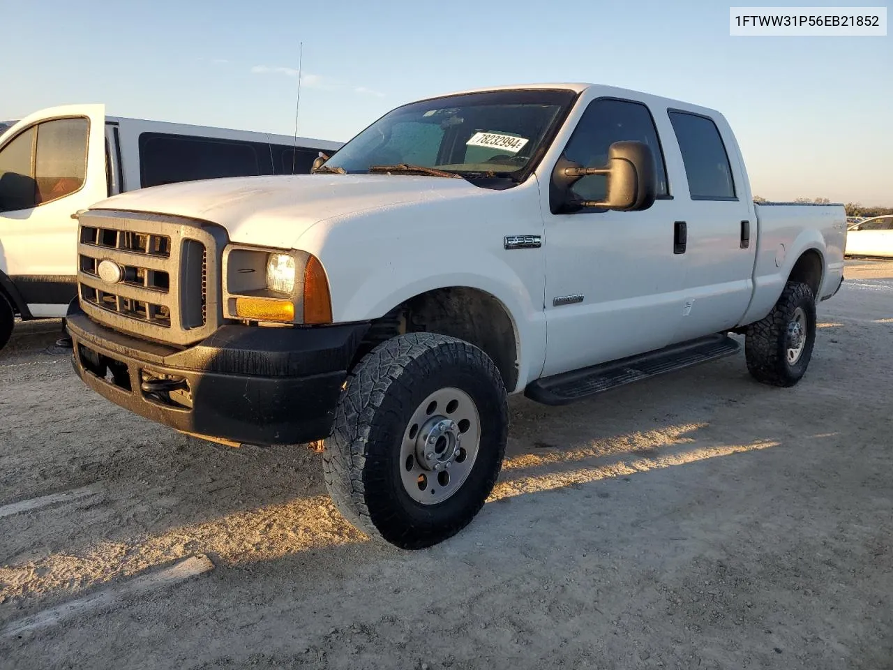 2006 Ford F350 Srw Super Duty VIN: 1FTWW31P56EB21852 Lot: 78232994