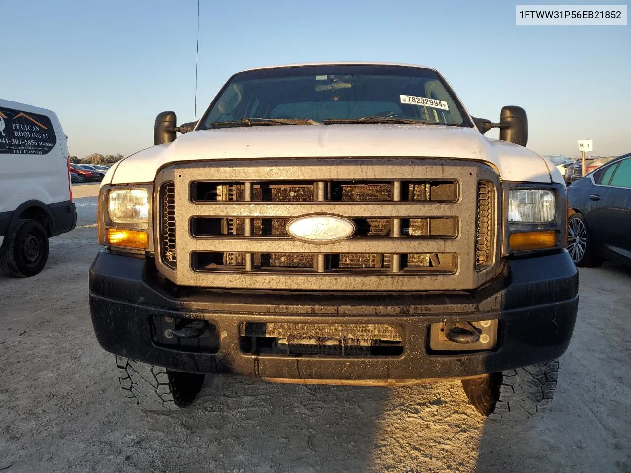 2006 Ford F350 Srw Super Duty VIN: 1FTWW31P56EB21852 Lot: 78232994