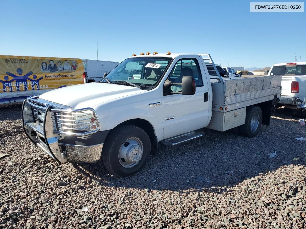 2006 Ford F350 Super Duty VIN: 1FDWF36P76ED10250 Lot: 79679844