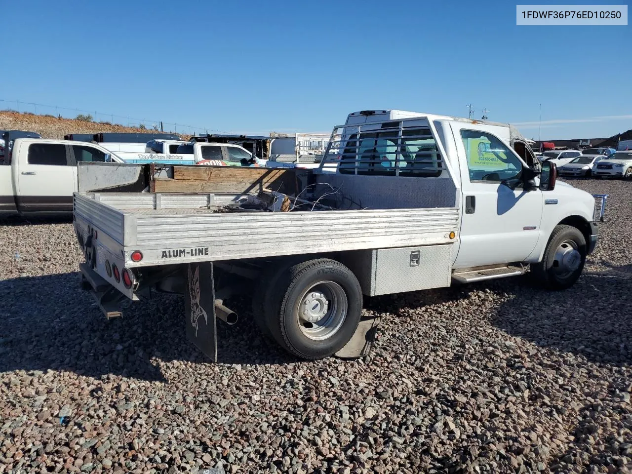 2006 Ford F350 Super Duty VIN: 1FDWF36P76ED10250 Lot: 79679844