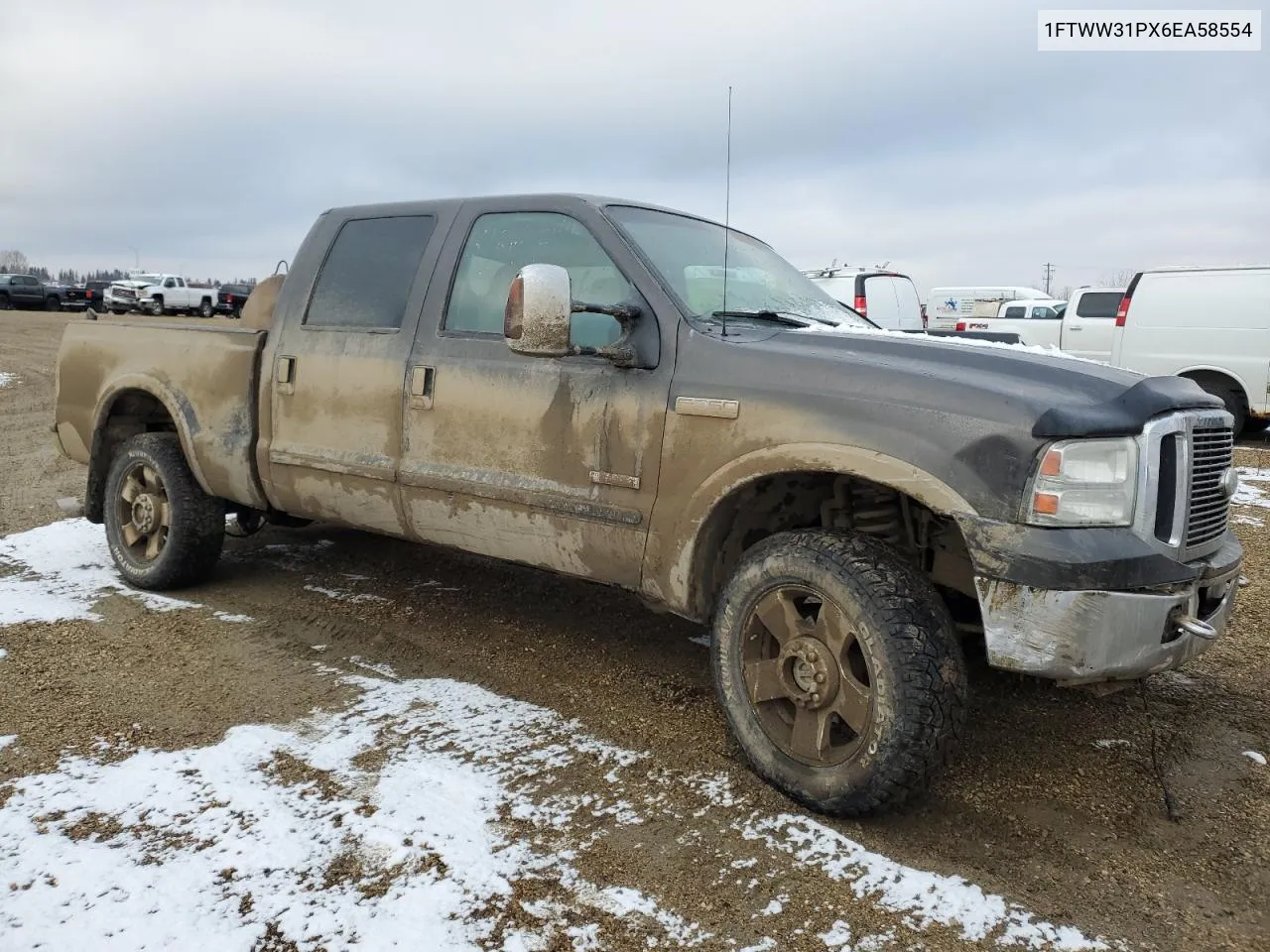 2006 Ford F350 Srw Super Duty VIN: 1FTWW31PX6EA58554 Lot: 80316454