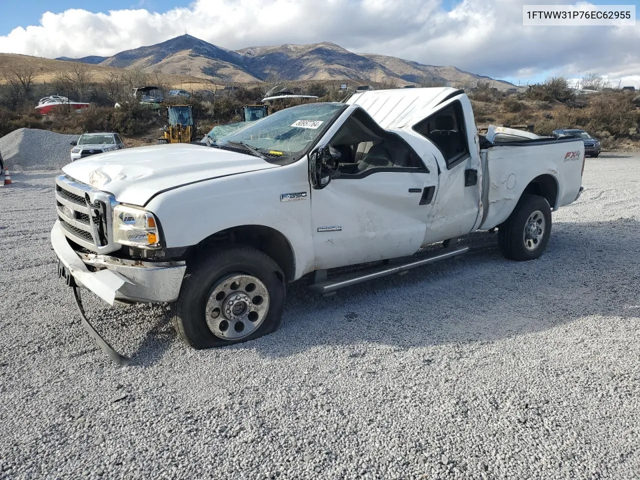 2006 Ford F350 Srw Super Duty VIN: 1FTWW31P76EC62955 Lot: 80957764