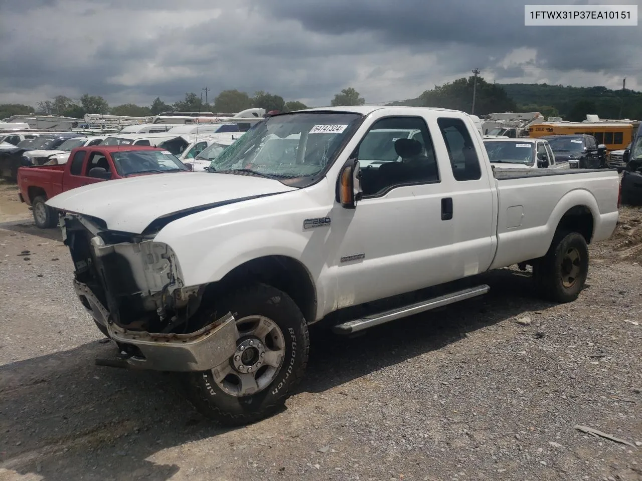 2007 Ford F350 Srw Super Duty VIN: 1FTWX31P37EA10151 Lot: 64747324