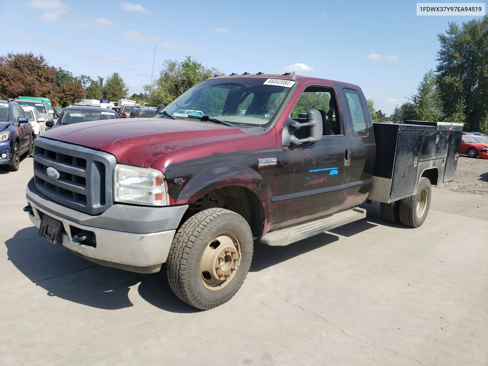 2007 Ford F350 Super Duty VIN: 1FDWX37Y97EA94519 Lot: 66042084