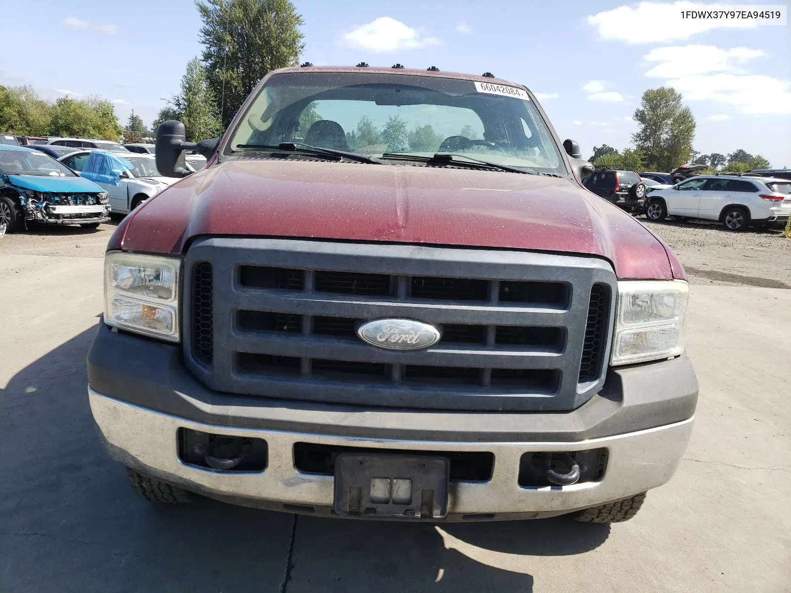 2007 Ford F350 Super Duty VIN: 1FDWX37Y97EA94519 Lot: 66042084