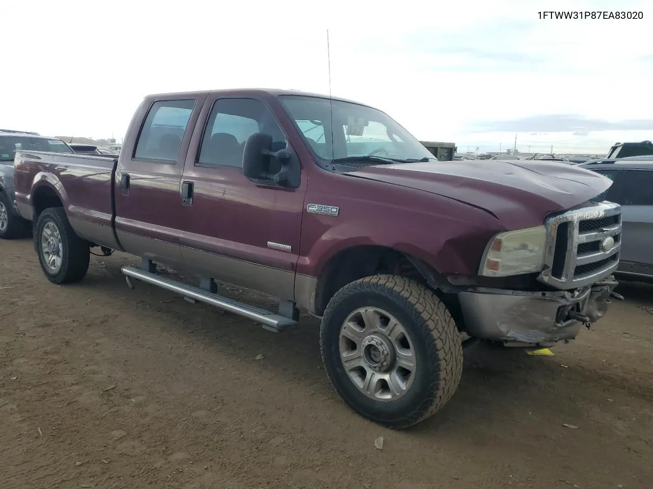 1FTWW31P87EA83020 2007 Ford F350 Srw Super Duty