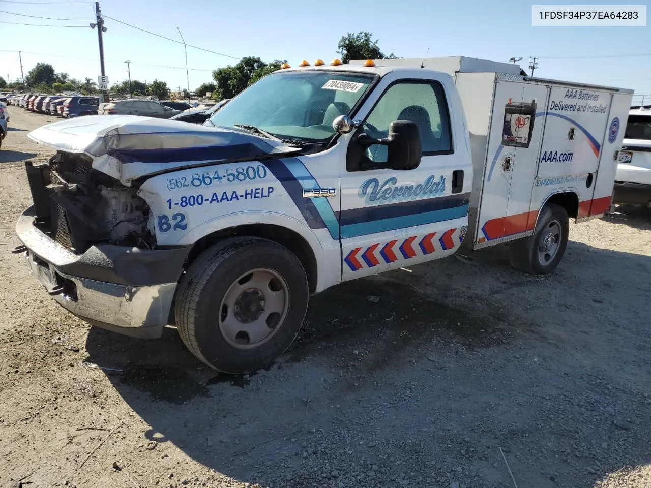 2007 Ford F350 Srw Super Duty VIN: 1FDSF34P37EA64283 Lot: 70439064