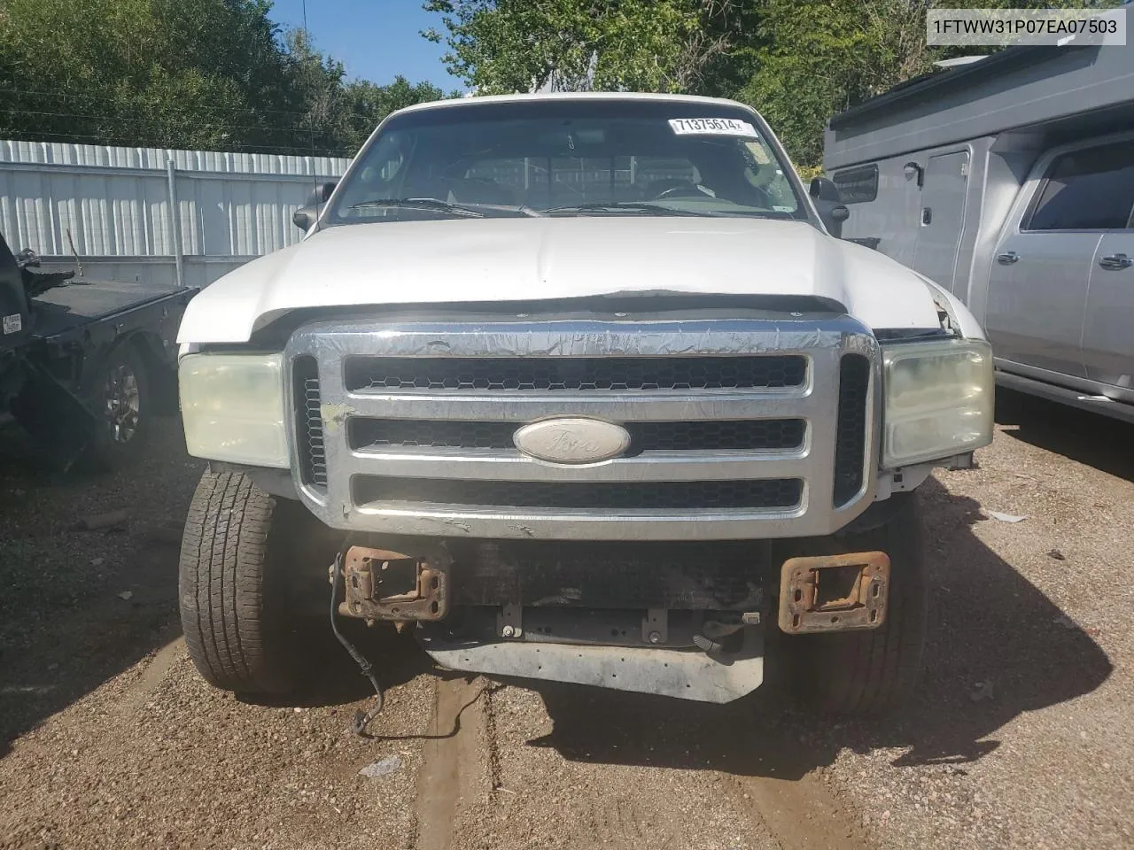 1FTWW31P07EA07503 2007 Ford F350 Srw Super Duty