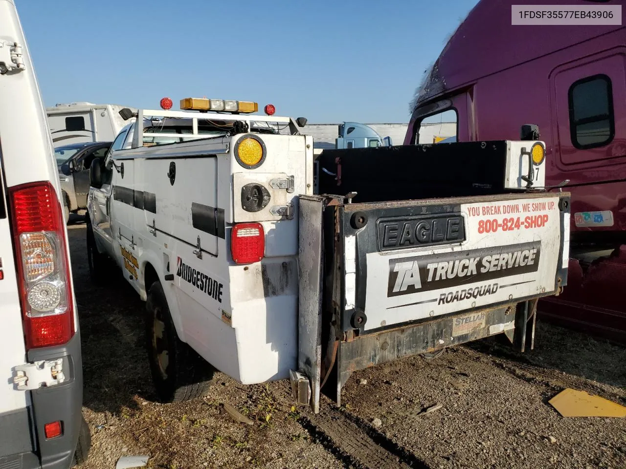 2007 Ford F350 Srw Super Duty VIN: 1FDSF35577EB43906 Lot: 73204814