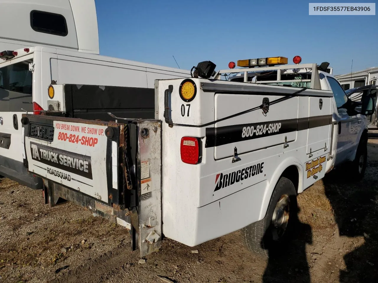 2007 Ford F350 Srw Super Duty VIN: 1FDSF35577EB43906 Lot: 73204814