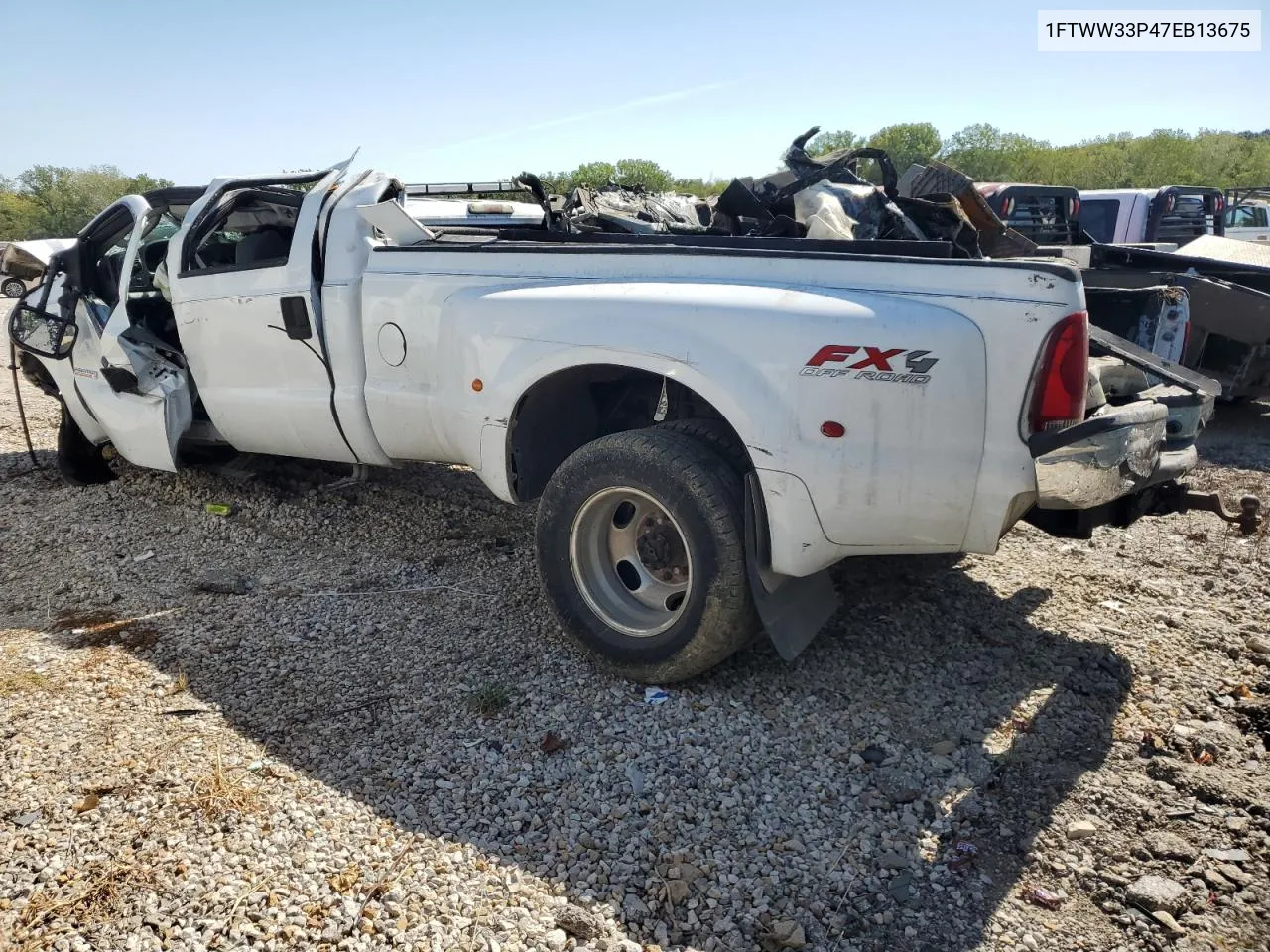 2007 Ford F350 Super Duty VIN: 1FTWW33P47EB13675 Lot: 74038024