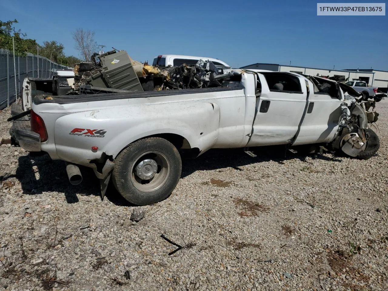 2007 Ford F350 Super Duty VIN: 1FTWW33P47EB13675 Lot: 74038024