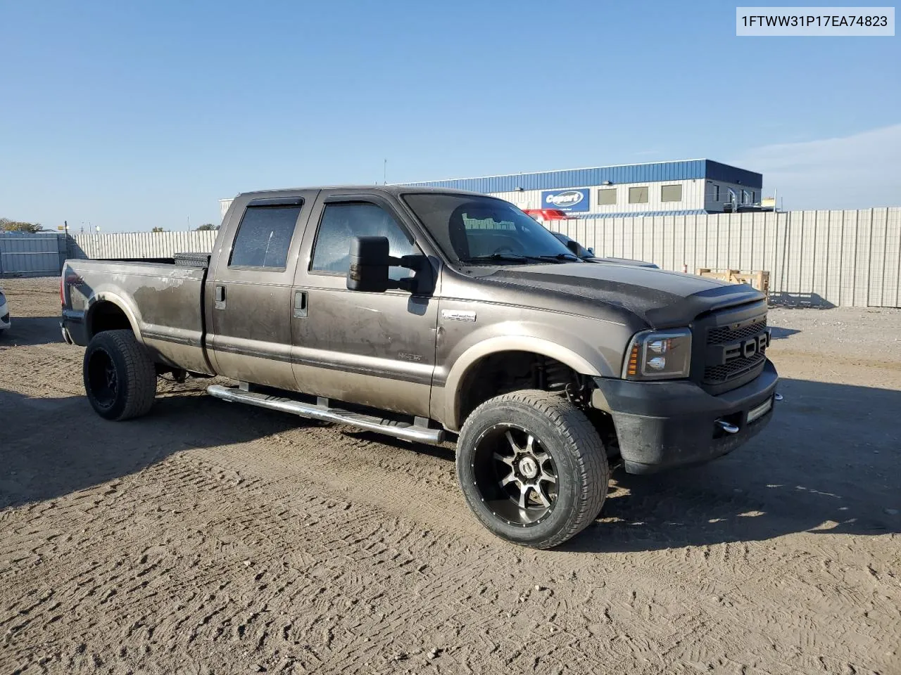 2007 Ford F350 Srw Super Duty VIN: 1FTWW31P17EA74823 Lot: 77095864