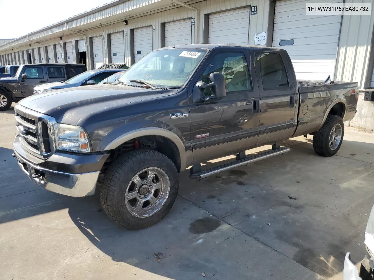 2007 Ford F350 Srw Super Duty VIN: 1FTWW31P67EA80732 Lot: 78334404