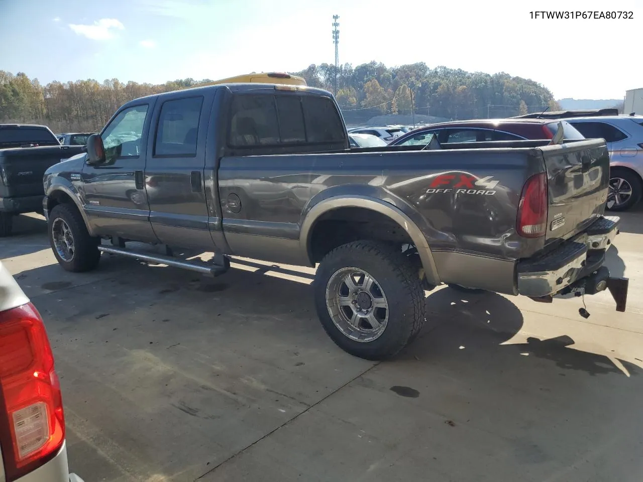 2007 Ford F350 Srw Super Duty VIN: 1FTWW31P67EA80732 Lot: 78334404