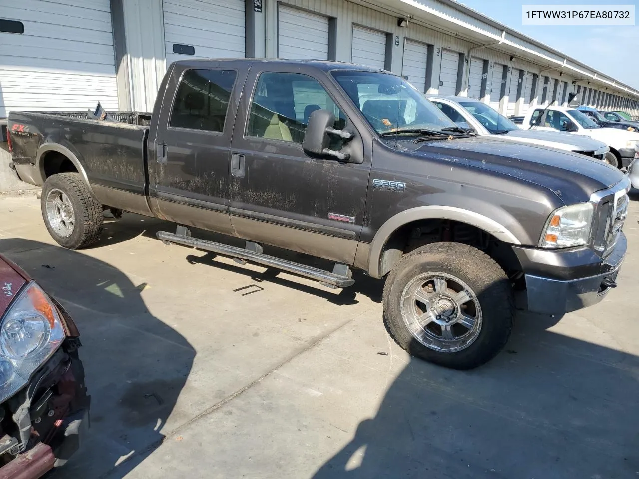 2007 Ford F350 Srw Super Duty VIN: 1FTWW31P67EA80732 Lot: 78334404