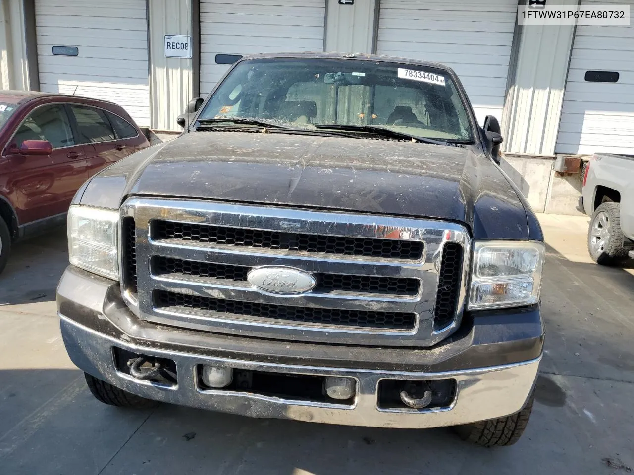 2007 Ford F350 Srw Super Duty VIN: 1FTWW31P67EA80732 Lot: 78334404