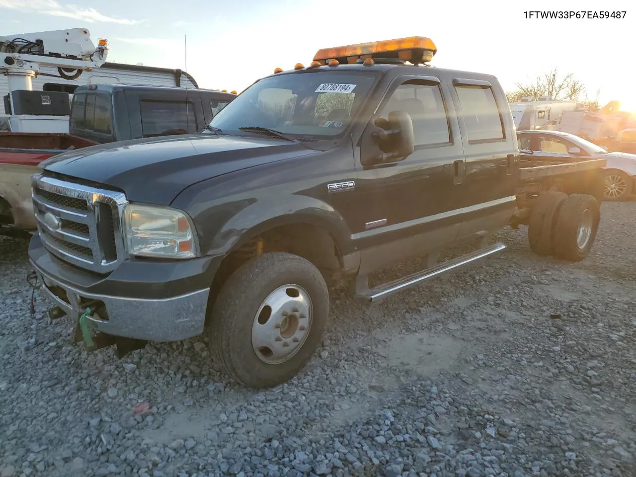 2007 Ford F350 Super Duty VIN: 1FTWW33P67EA59487 Lot: 80788194