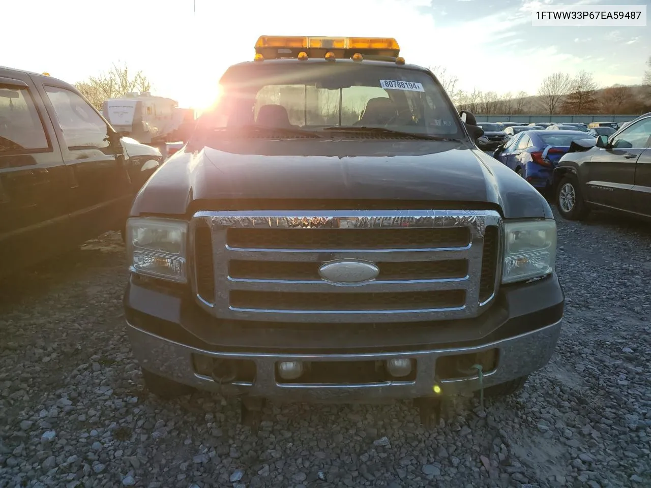 2007 Ford F350 Super Duty VIN: 1FTWW33P67EA59487 Lot: 80788194