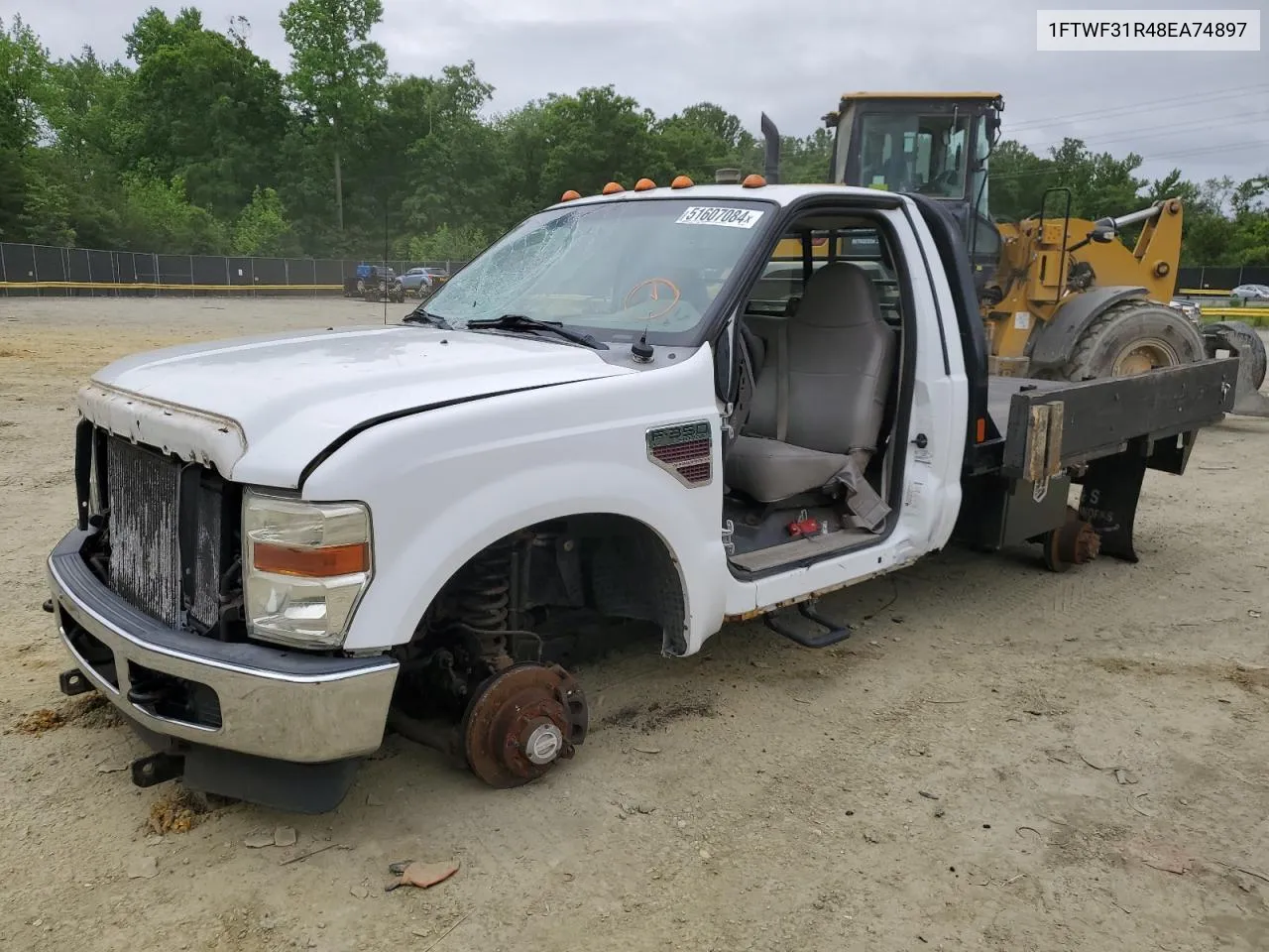 2008 Ford F350 Srw Super Duty VIN: 1FTWF31R48EA74897 Lot: 51607084