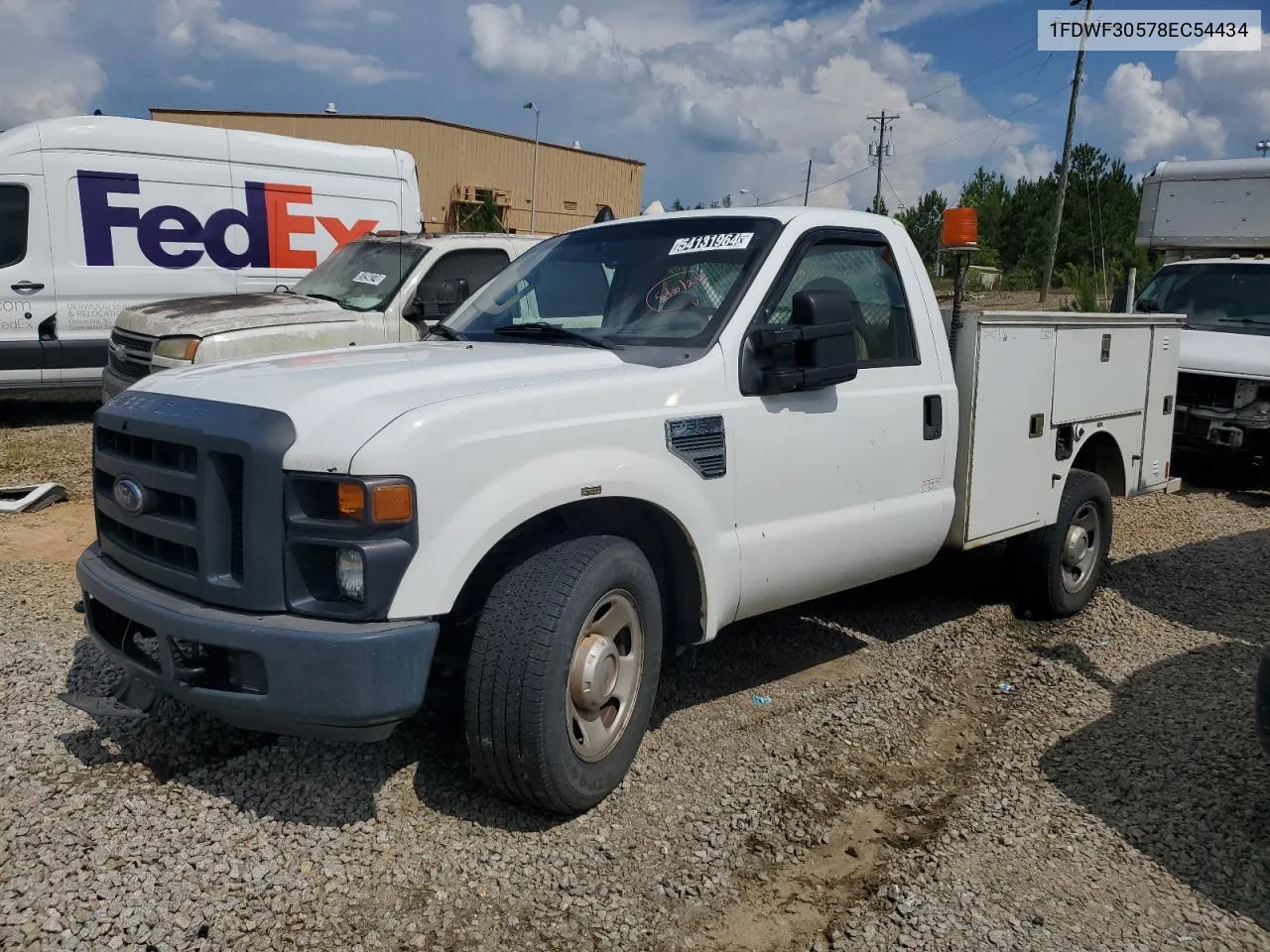 2008 Ford F350 Srw Super Duty VIN: 1FDWF30578EC54434 Lot: 54131964