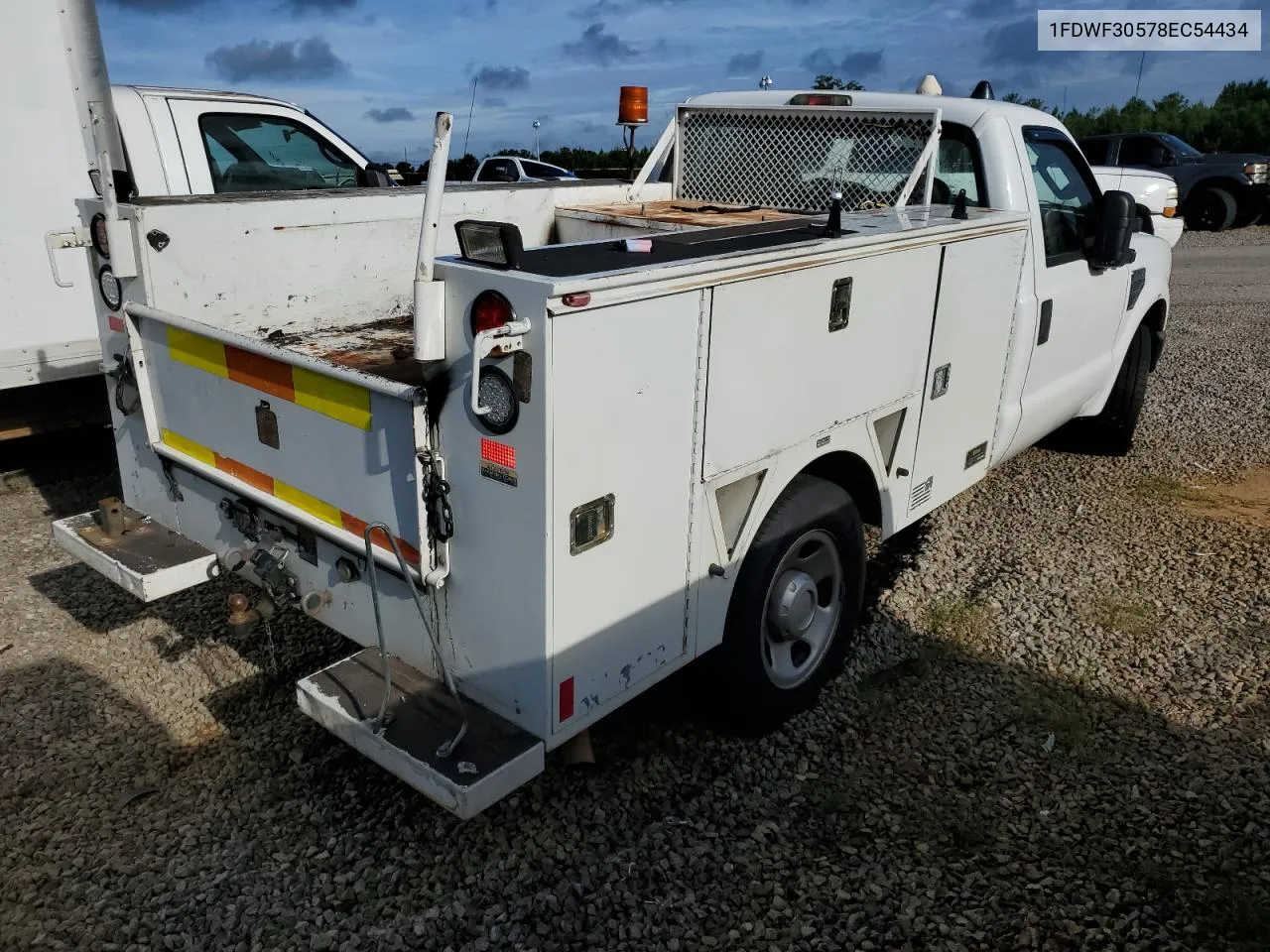 2008 Ford F350 Srw Super Duty VIN: 1FDWF30578EC54434 Lot: 54131964