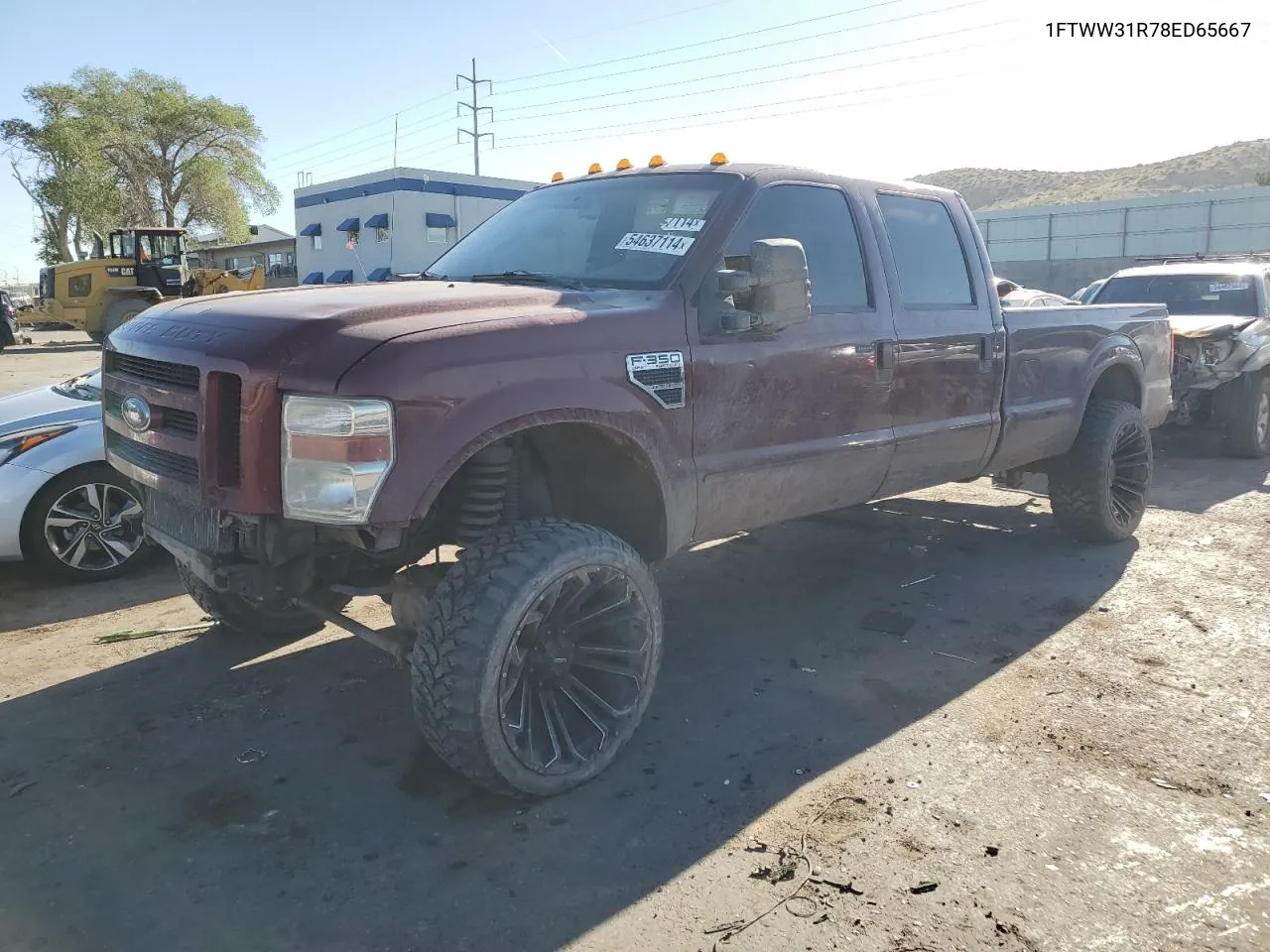 2008 Ford F350 Srw Super Duty VIN: 1FTWW31R78ED65667 Lot: 54637114