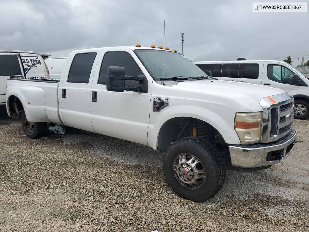 2008 Ford F350 Super Duty VIN: 1FTWW33R58EE18671 Lot: 59441104