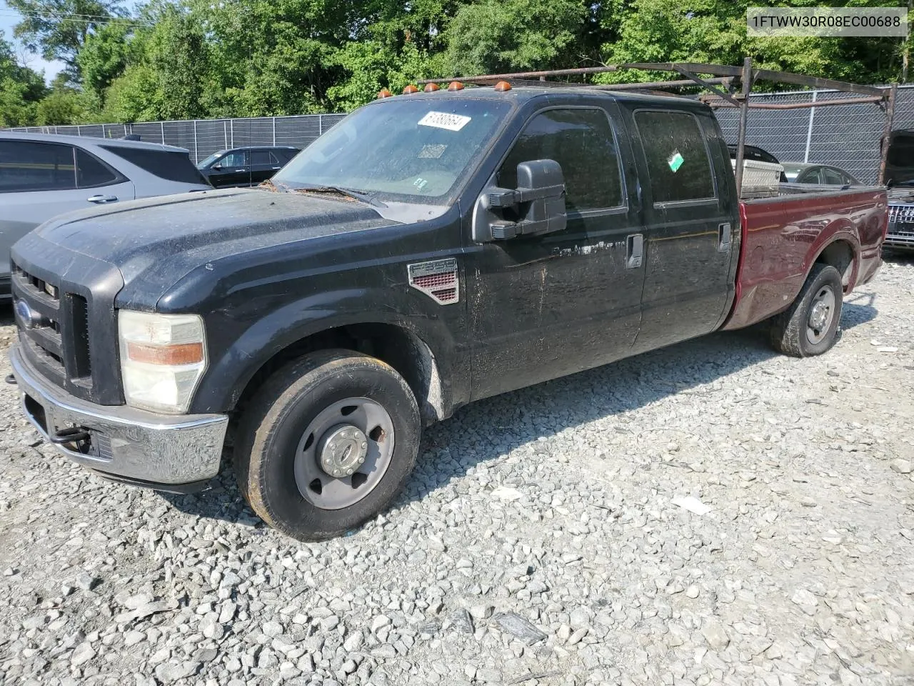 2008 Ford F350 Srw Super Duty VIN: 1FTWW30R08EC00688 Lot: 61380664