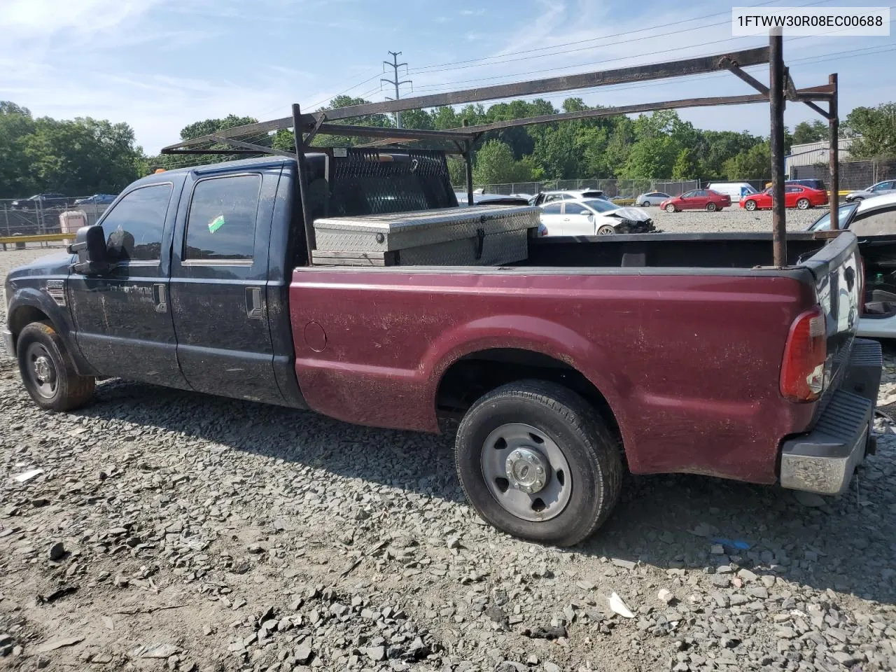 2008 Ford F350 Srw Super Duty VIN: 1FTWW30R08EC00688 Lot: 61380664