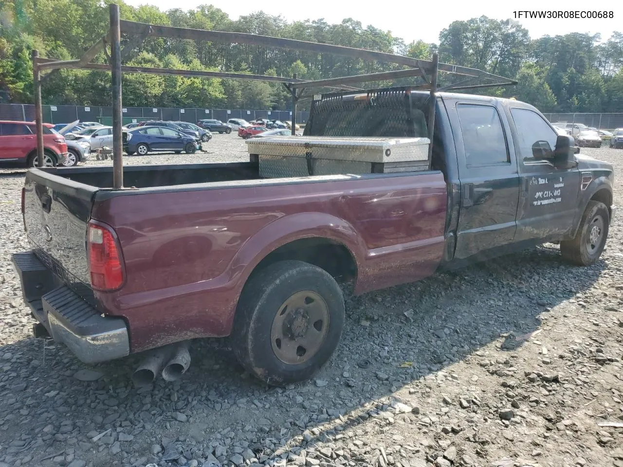 2008 Ford F350 Srw Super Duty VIN: 1FTWW30R08EC00688 Lot: 61380664