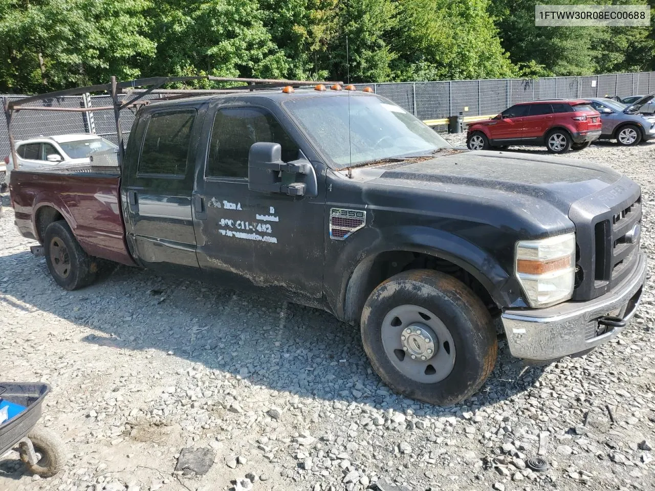 2008 Ford F350 Srw Super Duty VIN: 1FTWW30R08EC00688 Lot: 61380664