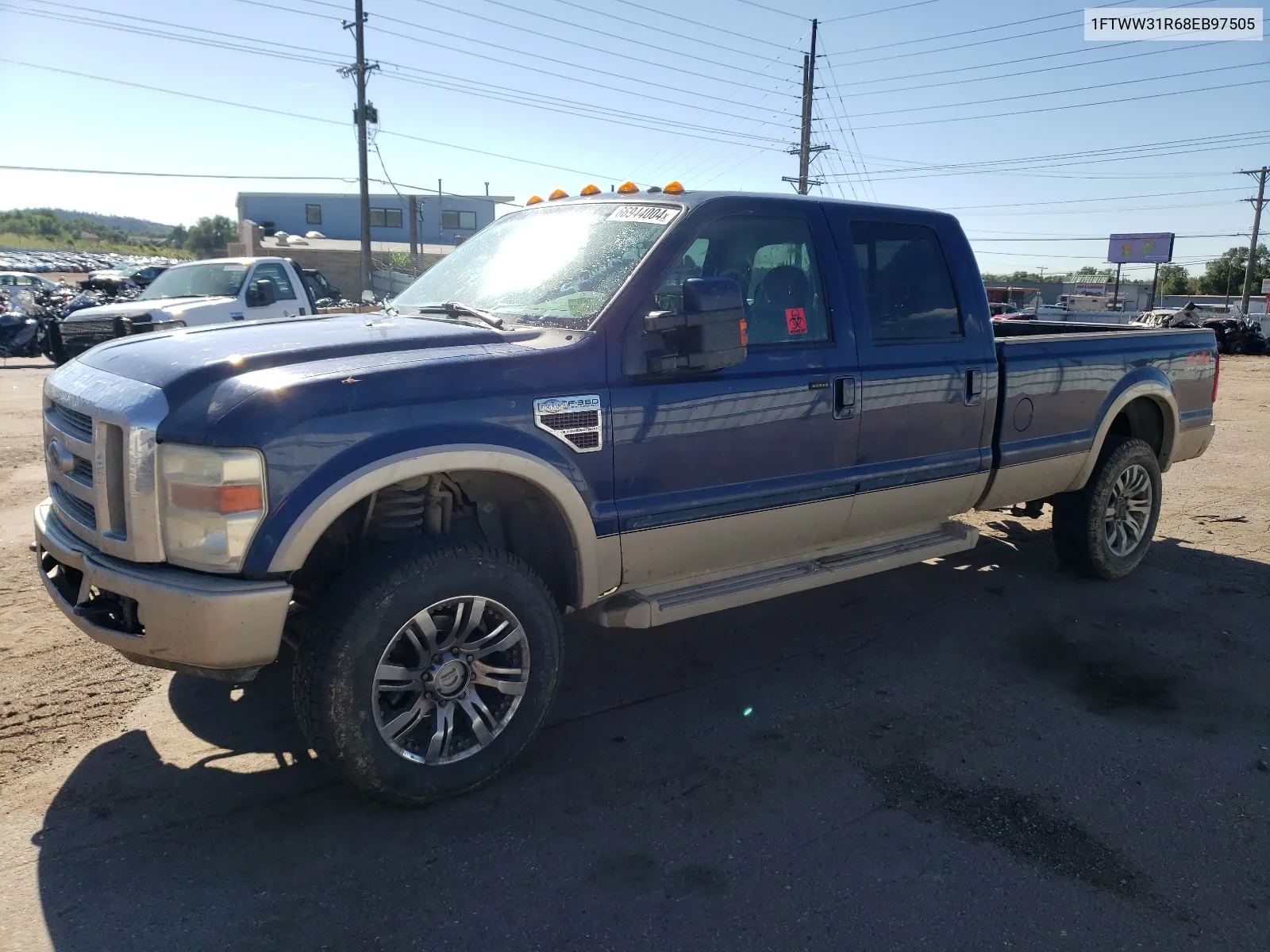 2008 Ford F350 Srw Super Duty VIN: 1FTWW31R68EB97505 Lot: 66944004